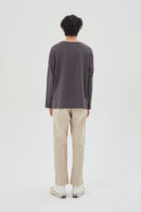 Fiction Long Sleeve T-Shirt Stone Grey