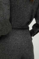 Roman Tweed Pants in Charcoal