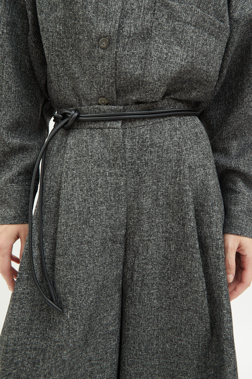 Roman Tweed Pants in Charcoal - Image 7