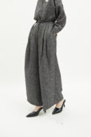 Roman Tweed Pants in Charcoal
