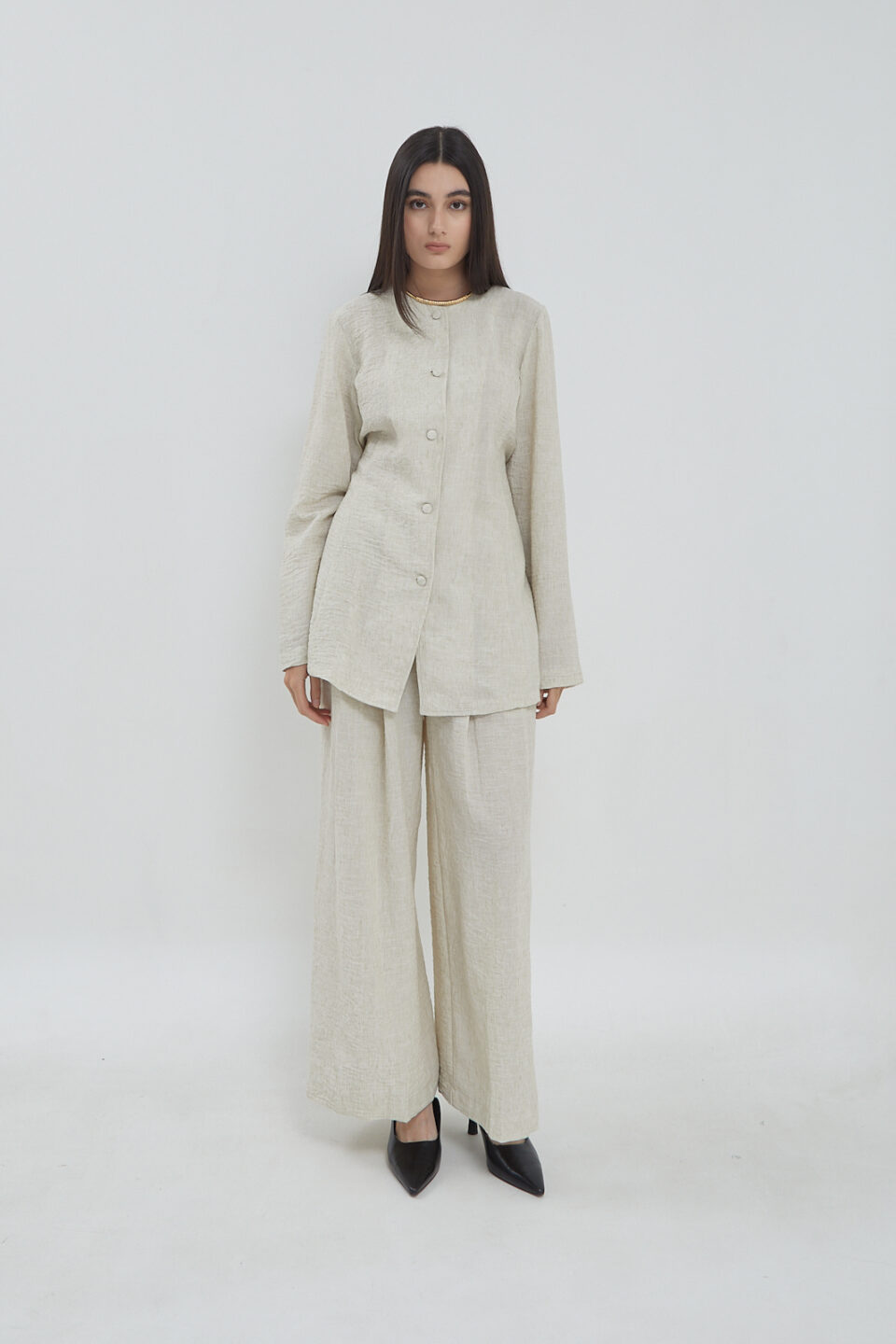 Parish top Linen Oat