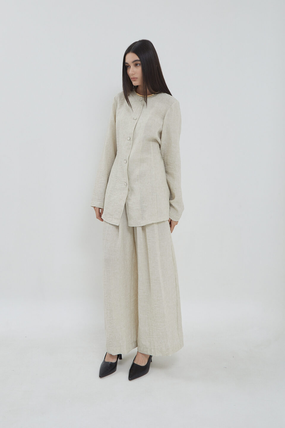 Parish top Linen Oat - Image 4