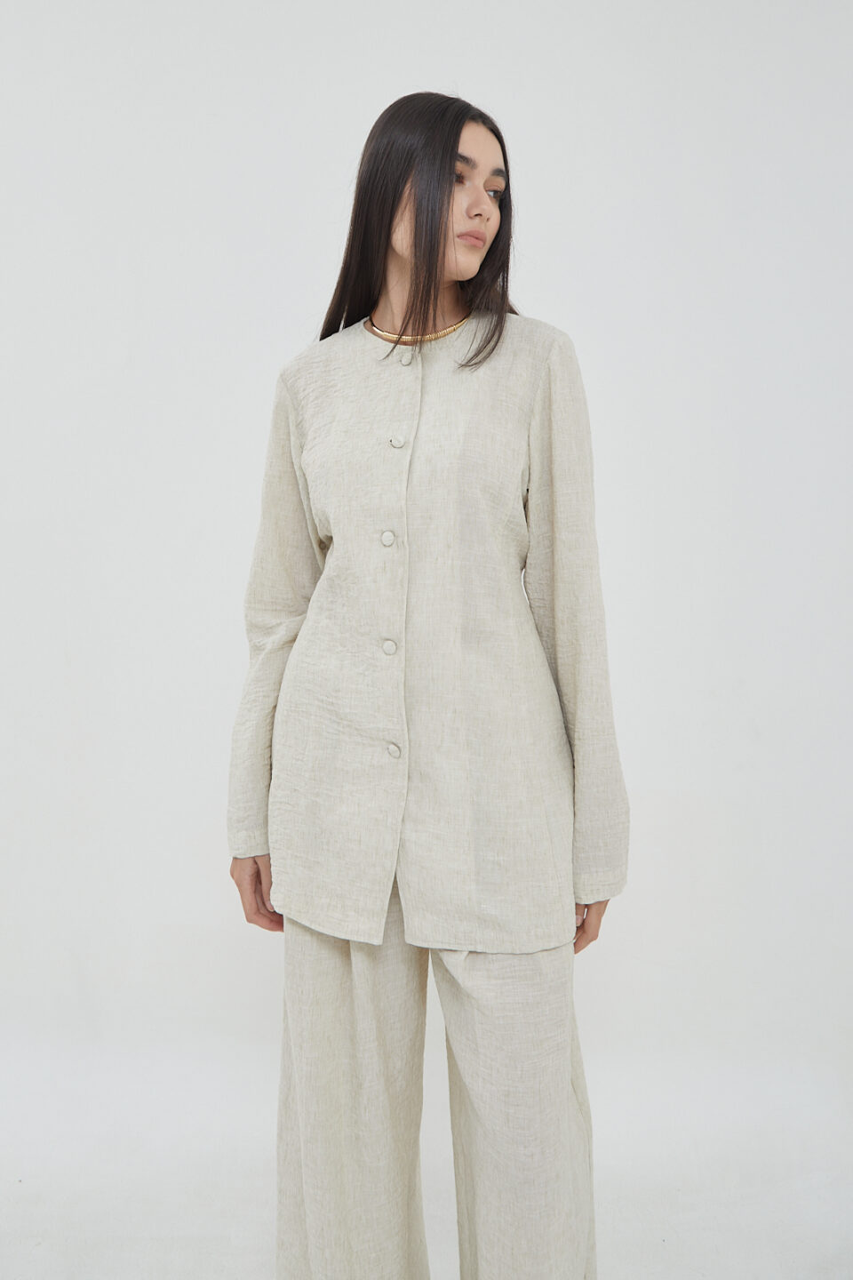 Parish top Linen Oat - Image 6