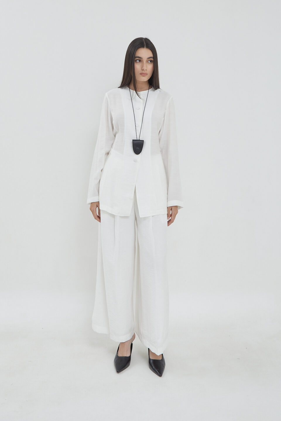 Parish top Linen white - Image 3