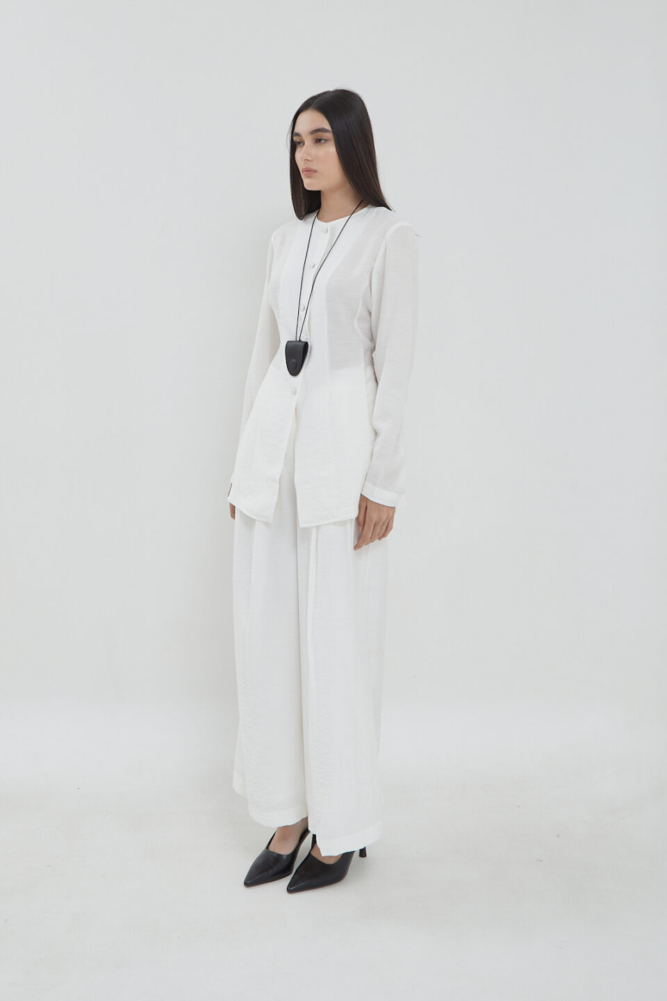 Parish top Linen white - Image 4