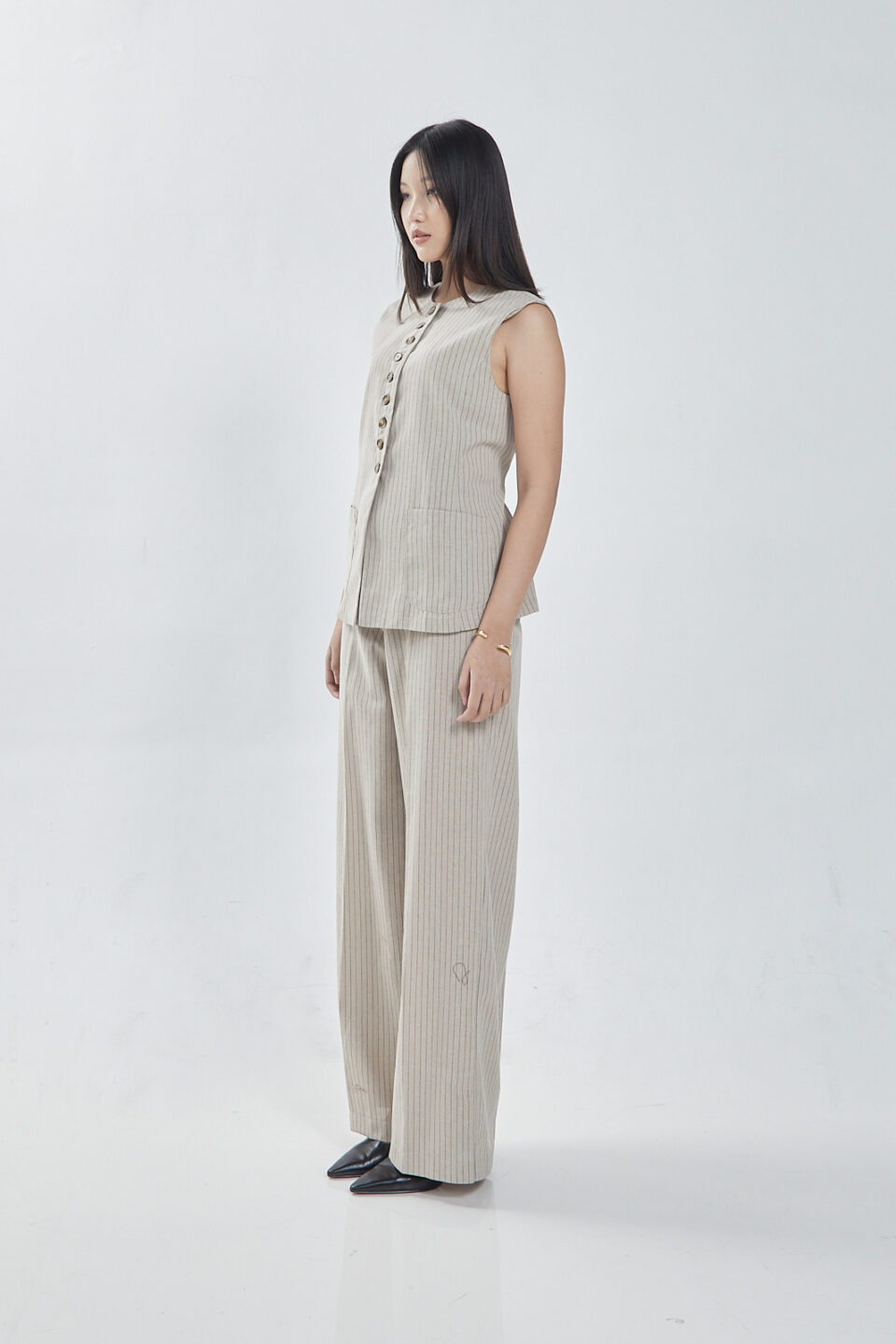 Florence linen Vest - Image 4