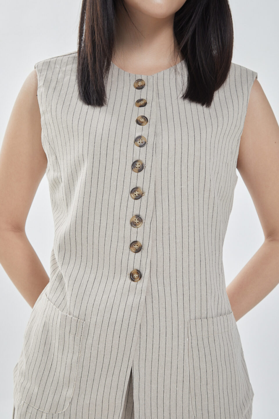 Florence linen Vest - Image 7